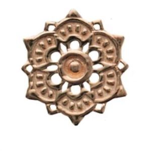 Tawapa Lotus Threaded End in 14k Solid Rose Gold, 14g